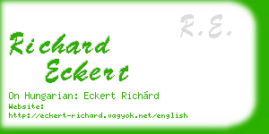 richard eckert business card