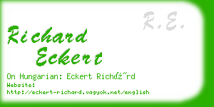 richard eckert business card